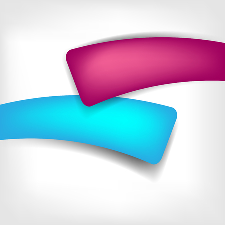 Abstract paper polygonal origami speech bubblesのイラスト素材