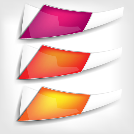 Abstract paper polygonal origami speech bubblesのイラスト素材