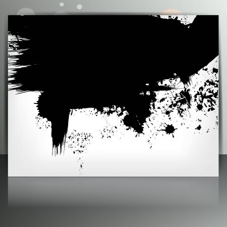 Banner with splash on abstract backgroundのイラスト素材