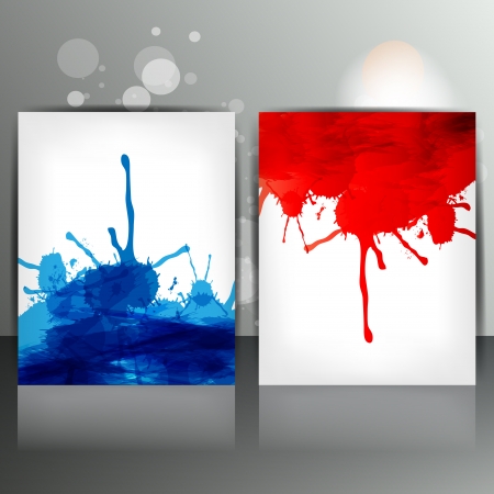 Banner with splash on abstract backgroundのイラスト素材