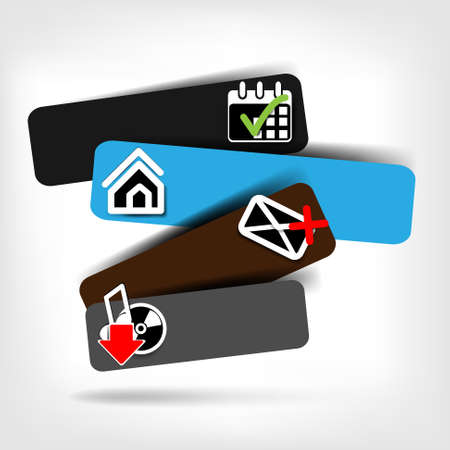 Blank for text with infographic elementsのイラスト素材