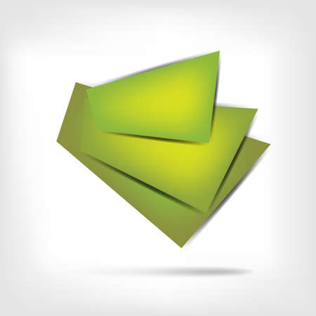 Paper origami speech bubbleのイラスト素材