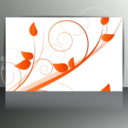 Abstract card with floral backgroundのイラスト素材