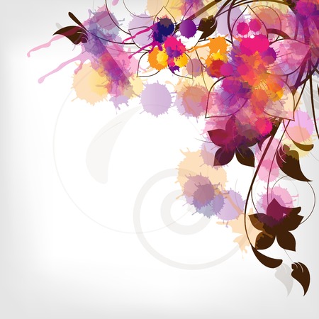 abstract vintage floral backgroundのイラスト素材