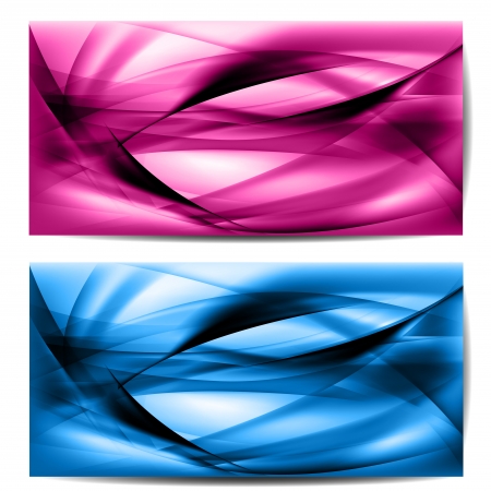 Abstract colored wave on backgroundのイラスト素材