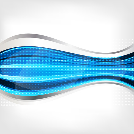 abstract background with waves and linesのイラスト素材