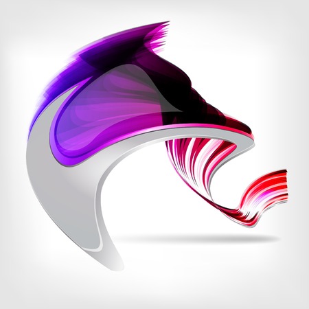 abstract background with waves and linesのイラスト素材