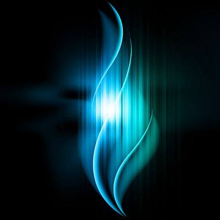 abstract background with waves and linesのイラスト素材