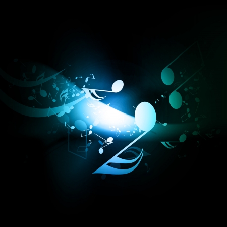abstract musical background with notesのイラスト素材