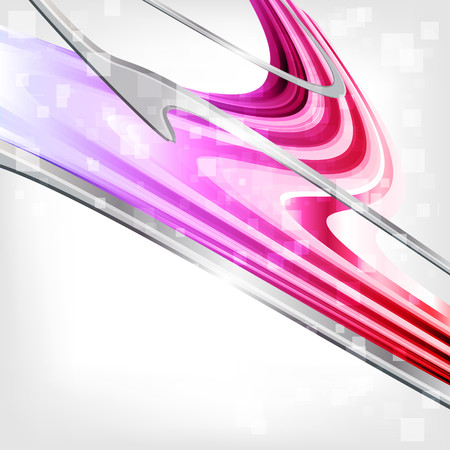 abstract background with waves and linesのイラスト素材