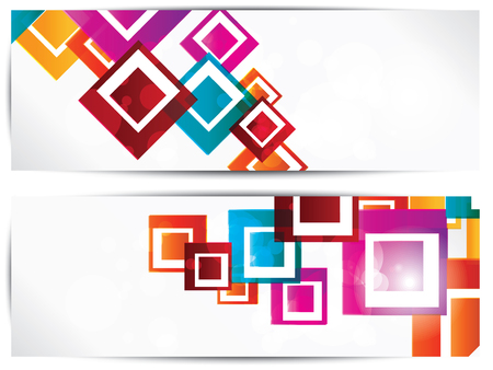 Set of abstract geometric backgroundsのイラスト素材
