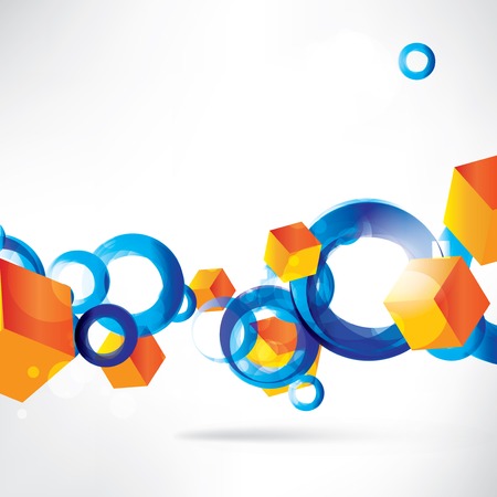 Abstract background with geometric elementsのイラスト素材