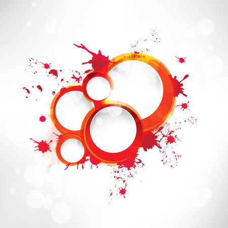 Abstract circles colored designのイラスト素材