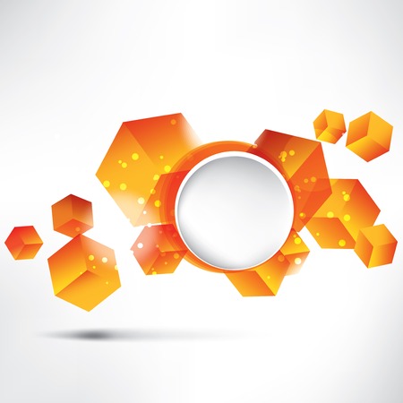 Abstract background with speech bubbleのイラスト素材