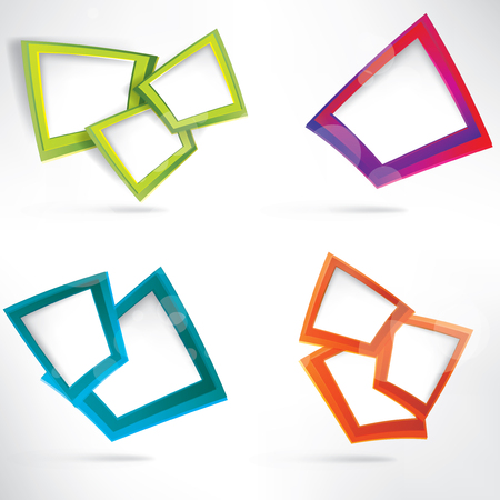 Abstract background with speech bubbleのイラスト素材