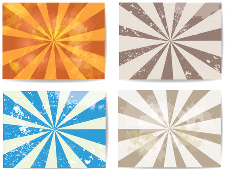 Set of lined grunge backgroundsのイラスト素材