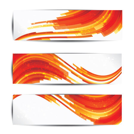 Set of abstract colorful web headers and cardsのイラスト素材