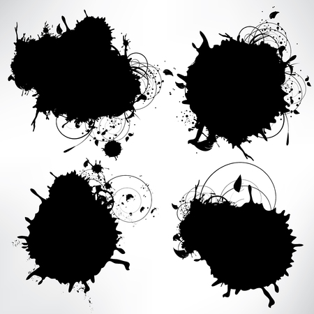 Abstract background with splashのイラスト素材