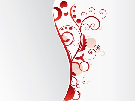 Abstract floral background with swirlsのイラスト素材