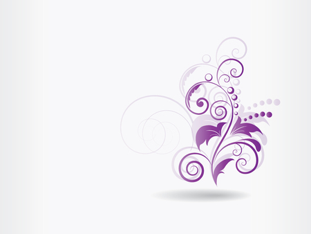 Abstract floral background with swirlsのイラスト素材