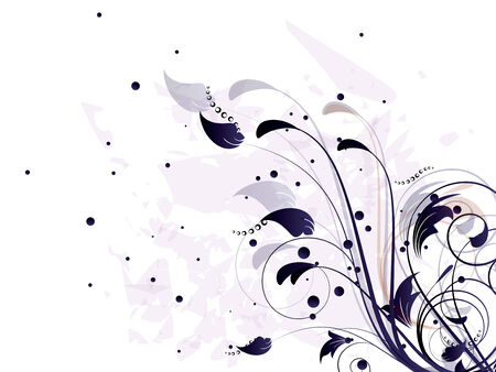 Card with ornamental background with floral elementsのイラスト素材