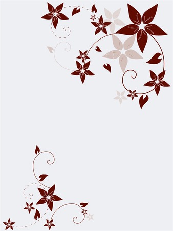 Abstract floral background with flowersのイラスト素材
