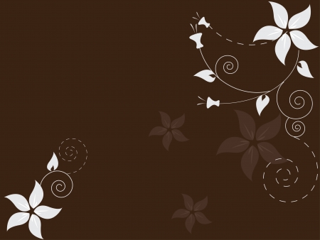 Abstract floral background with flowersのイラスト素材