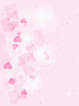 Beautiful abstract background for valentines day with heartsのイラスト素材