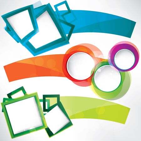 Set of frames for textのイラスト素材