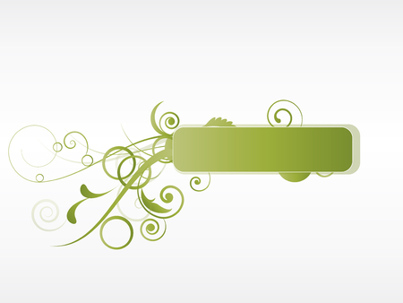 Floral frame with swirls and place for textのイラスト素材