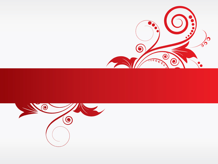 Floral frame with swirls and place for textのイラスト素材