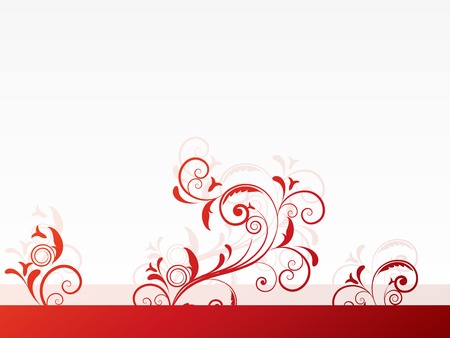 Floral frame with swirls and place for textのイラスト素材