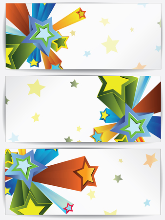 Abstract background with retro grunge colored starsのイラスト素材