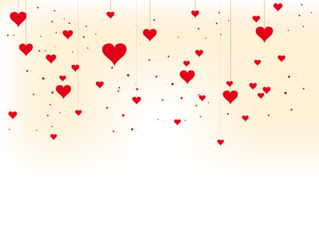 Beautiful abstract background for valentines day with heartsのイラスト素材