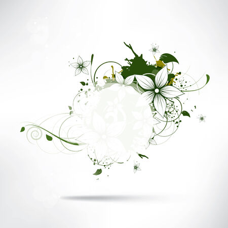 background with floral ornamentのイラスト素材