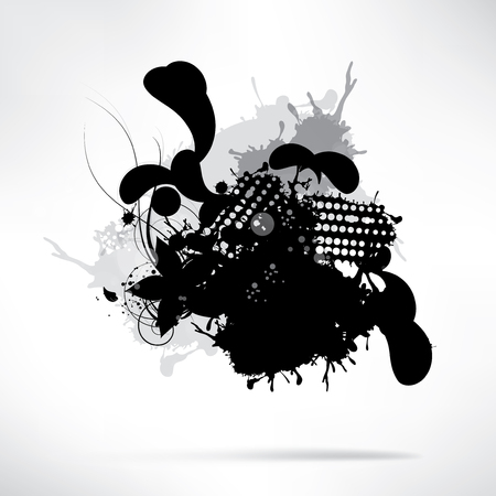 Abstract background with splashのイラスト素材