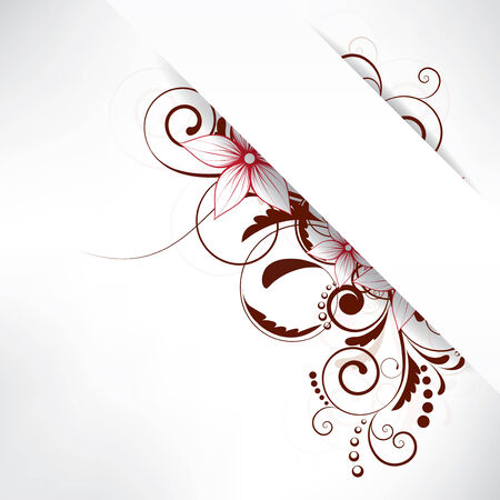 Abstract background with floral elementsのイラスト素材