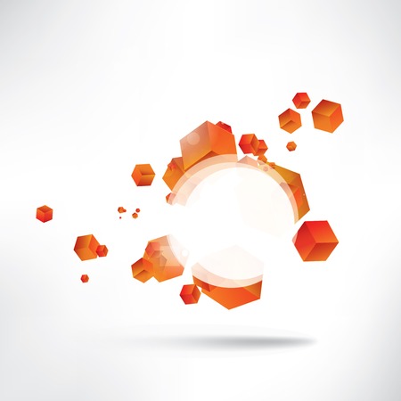 Abstract background with geometric elementsのイラスト素材