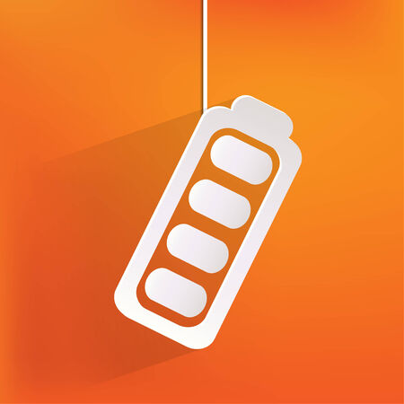 Full battery web iconのイラスト素材