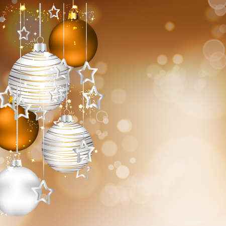 Background with christmas ballsのイラスト素材