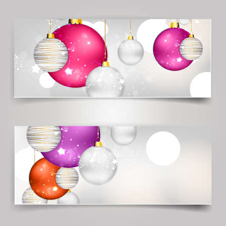 Background with christmas ballsのイラスト素材