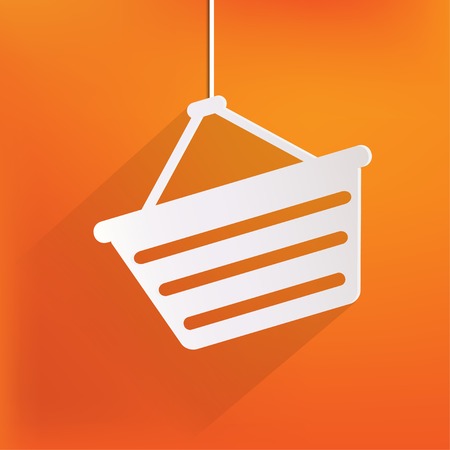 shopping bag web iconのイラスト素材