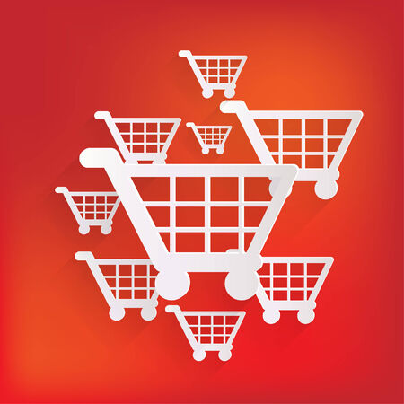 shopping basket iconのイラスト素材