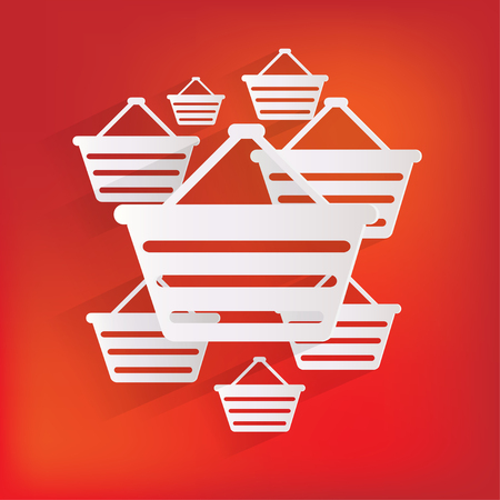 shopping bag web iconのイラスト素材
