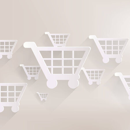 shopping basket iconのイラスト素材