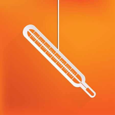Medical thermometer web iconのイラスト素材