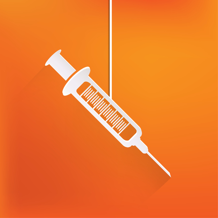 Syringe web iconのイラスト素材