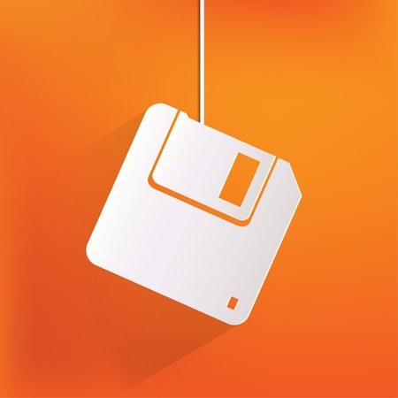 Floppy disk iconのイラスト素材