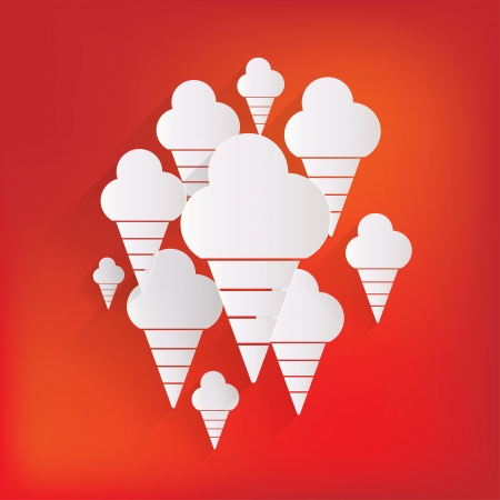 Ice cream web iconのイラスト素材