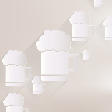 Glass of beer web iconのイラスト素材
